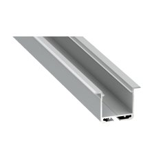 Profil aluminiowy srebrny typ "K" 2m  +  klosz mleczny EKPR7559 Eko-light