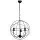 Żyrandol mały czarny GLOBE 5134 Luminex