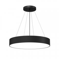 Czarna lampa wisząca z okrągłym abażurem 60 cm SENGO 5210 Antigo