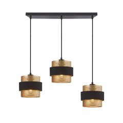 Lampa wisząca Bans PND-27467-3-BK-GD Italux