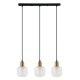 Lampa wisząca LAMEZIA PND-67594-3-BRO+CL Italux