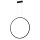 Lampa wisząca łazienkowa LED 28W IP44 LOOP PL0119-65-BK Yaskr