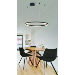 Lampa wisząca LED 90W HALO 150 CCT BK + Pilot AZ5347 Azzardo