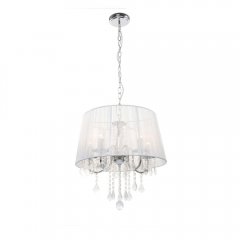 Lampa wisząca MONA LP-5005 / 3P srebrna Light Prestige