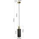 Lampa wisząca TIRANA LP-945/1P BK Light Prestige