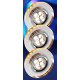 Zestaw trzech opraw wpuszczanych oczek z paskiem LED SS-23 CH/TR+AM 99-54791 Candellux