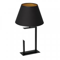 Czarna lampa stołowa nocna TABLE LAMPS 3410 Luminex