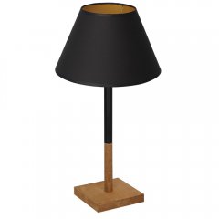 Lampa stołowa nocna z czarnym abażurem TABLE LAMPS 3750 Luminex