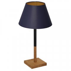 Lampa stołowa nocna z granatowym abażurem TABLE LAMPS 3753 Luminex