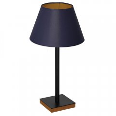 Lampa stołowa nocna z granatowym abażurem TABLE LAMPS 3763 Luminex