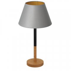 Lampa stołowa nocna z szarym abażurem TABLE LAMPS 3756 Luminex