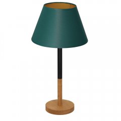 Lampa stołowa nocna z zielonym abażurem TABLE LAMPS 3757 Luminex