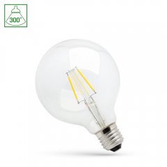 Żarówka ściemnialna LED COG GLOB 4W E27 G95 WW WOJ + 14643 Spectrum