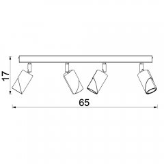 Czteropunktowa lampa reflektor spot SHIFT 9679 Luminex